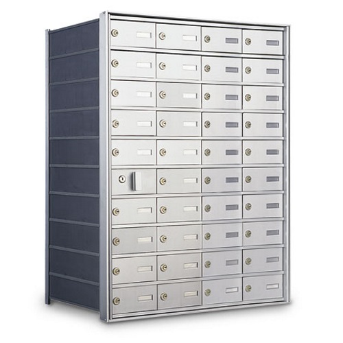 CAD Drawings American Postal Manufacturing Co. Front Loading 39-Door Horizontal Private Mailbox